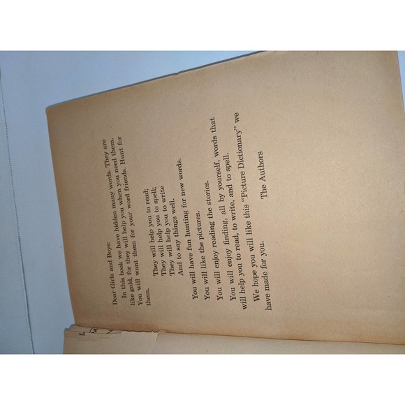 Vintage 1945 Picture Dictionary for Children Garnette Watters SA Courtis Rare - Picture 6 of 12